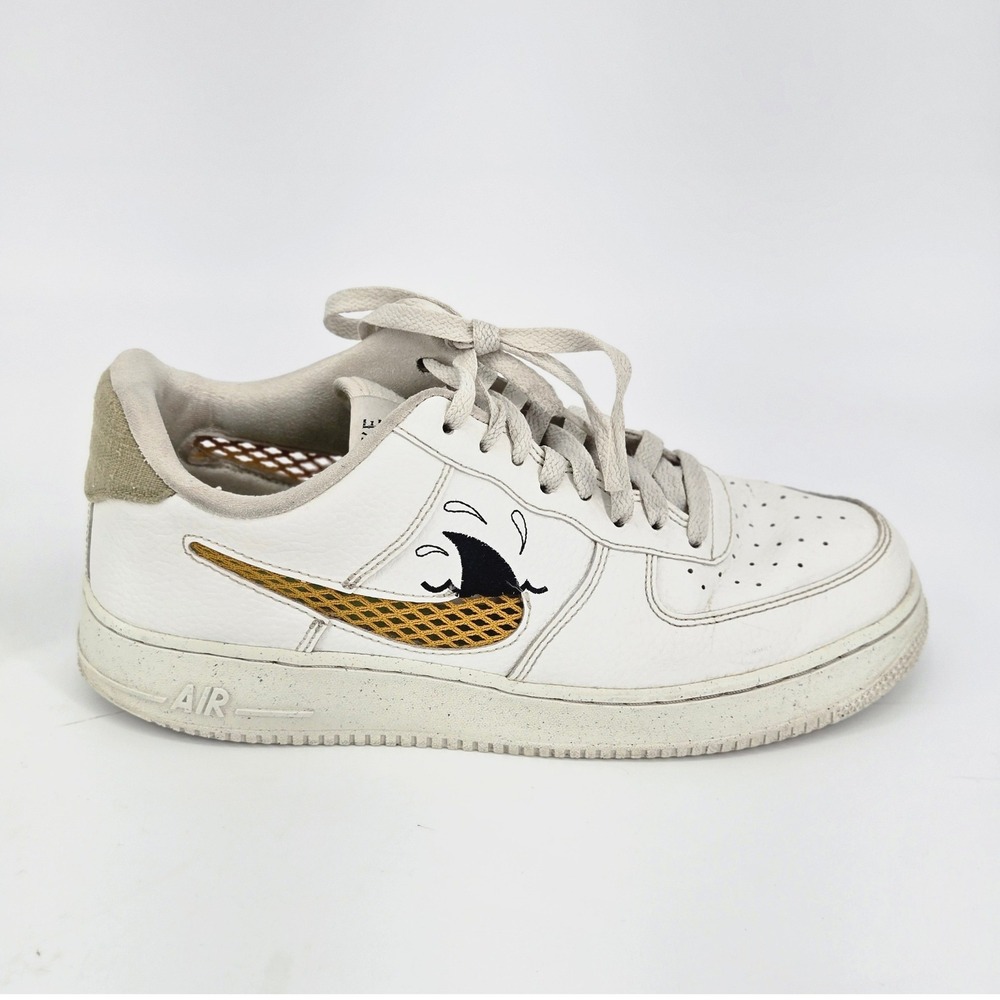 Nike Air Force 1 Low 07 LV8 Next Nature Sun Club White Shark Fin Sneaker Men's 9